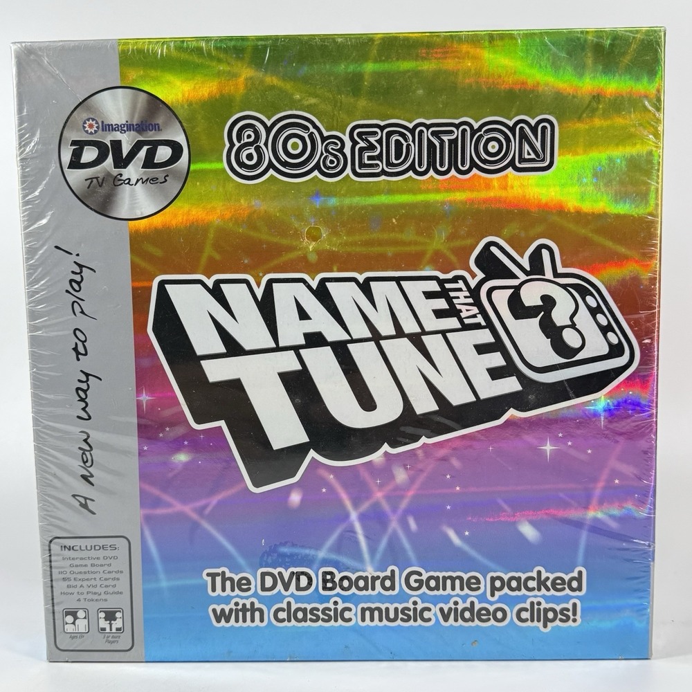 Name That Tune 80s Edition DVD Board Game 2005 ROCK GOTHIC NEW WAVE POP‎ MUSIC
